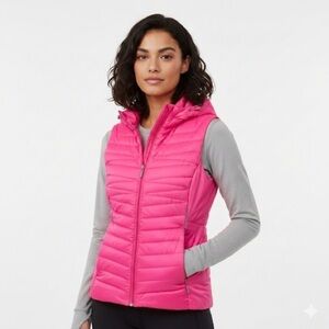 Spyder down vest hot pink size M